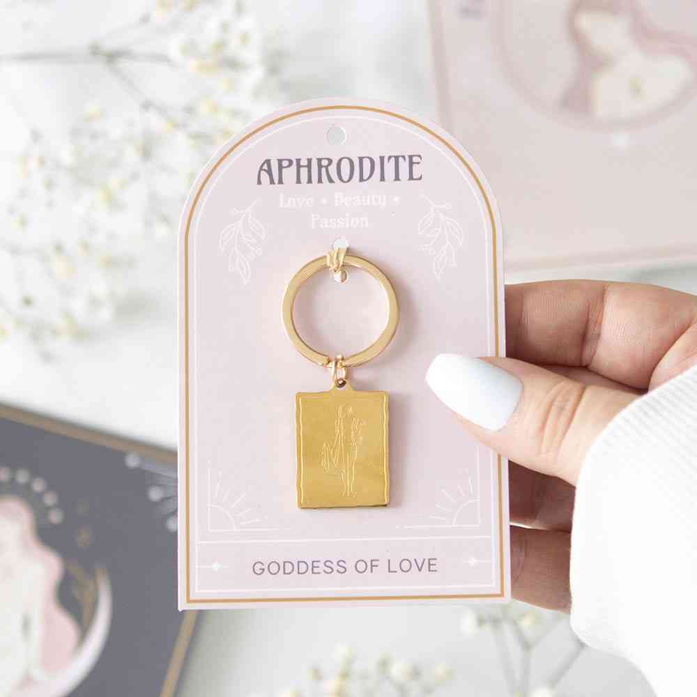 Something Different - Aphrodite Goddess Talisman Sleutelhanger - Goudkleurig